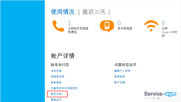 Skype如何查看消费记录？-Skype网页版